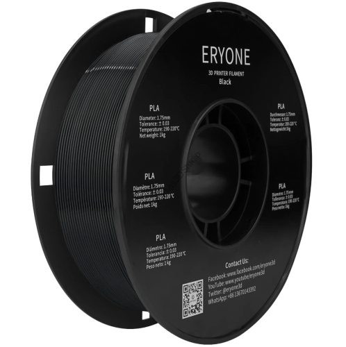 Eryone Fekete PLA 1,75mm 1KG