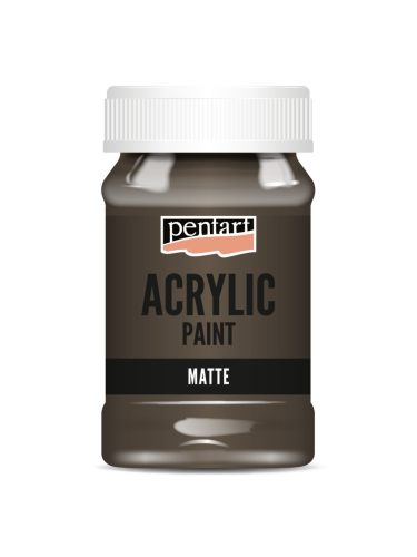 Pentart Matt akrilfesték 100 ml -  Földbarna