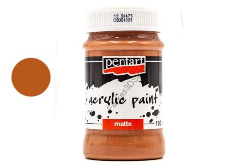 Pentart Matt akrilfesték 100 ml - Vörösbarna agyag