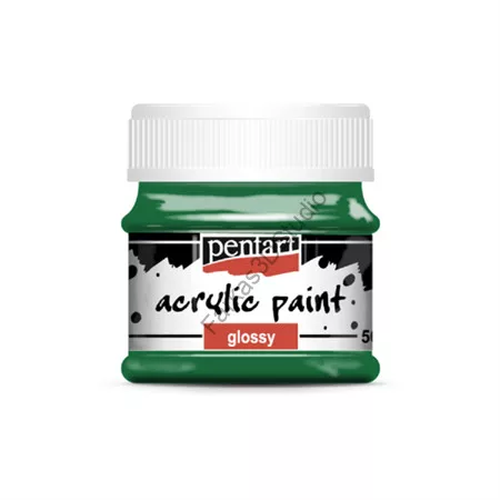 Pentart fényes akrilfesték 50 ml - Fenyőzöld