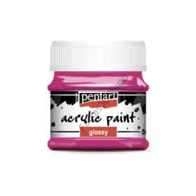 Pentart fényes akrilfesték 50 ml - Magenta