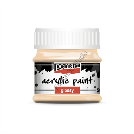 Pentart fényes akrilfesték 50 ml - Púderszín
