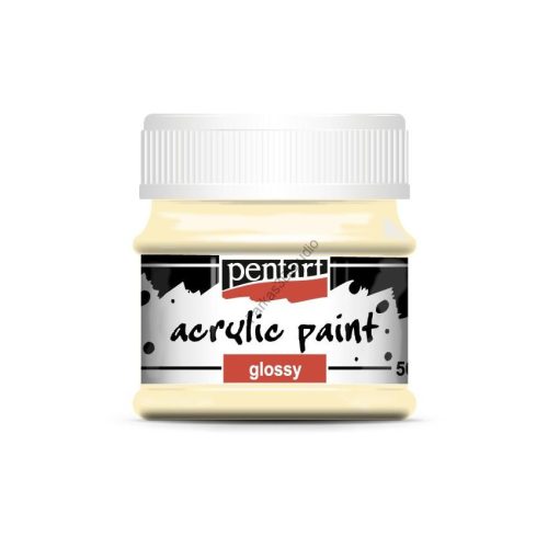 Pentart fényes akrilfesték 50 ml - Bézs