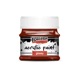 Pentart fényes akrilfesték 50 ml - Bordó