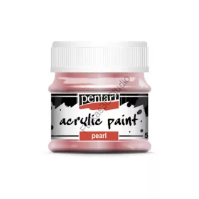 Pentart gyöngyház akrilfesték 50 ml - rózsaszín