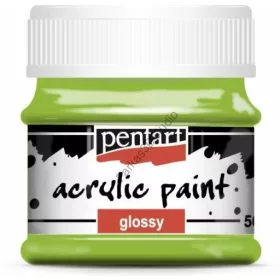 Pentart fényes akrilfesték 50 ml - almazöld