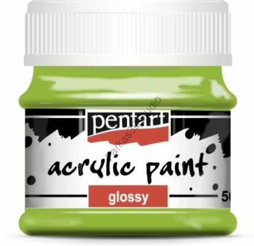 Pentart fényes akrilfesték 50 ml - almazöld