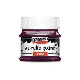 Pentart fényes akrilfesték 50 ml - padlizsán