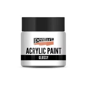 Pentart fényes akrilfesték 50 ml - fehér