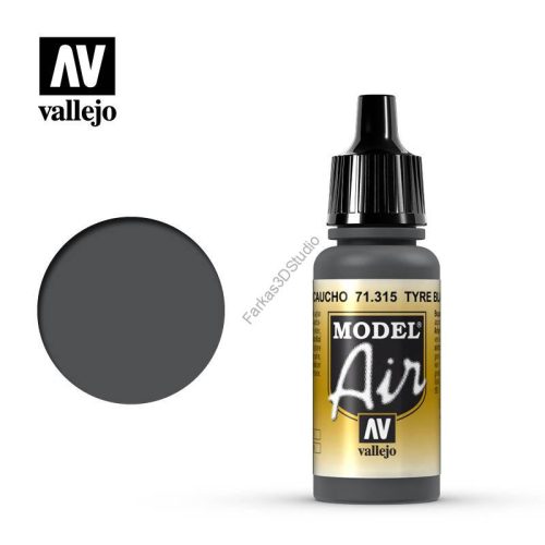 Vallejo - Model Air - Tyre Black 17 ml