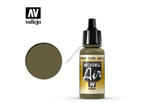 Vallejo - Model Air - AMT-4 Cam. Green 17 ml