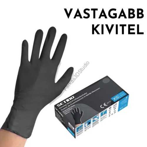 100db M Setino Nitril gumikesztyű 3,5g vastagabb