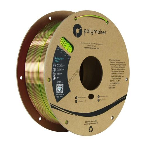 Aubergine (lime - magenta) - PolyMaker PolyLite PLA 1,75mm 1KG