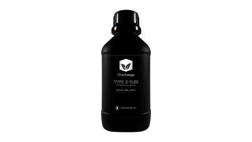 Fekete DruckWege Resin Type D Flex UV 405nm Resin, fotopolimer műgyanta 500g