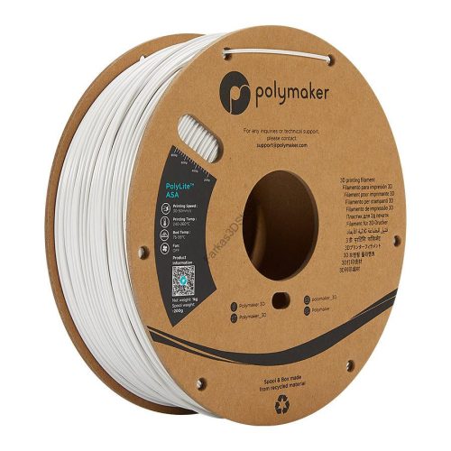 Fehér - PolyMaker PolyLite ASA 1,75mm 1KG