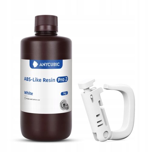 Fehér Anycubic ABS-Like Resin Pro 2 UV 405nm Resin, fotopolimer műgyanta 1KG