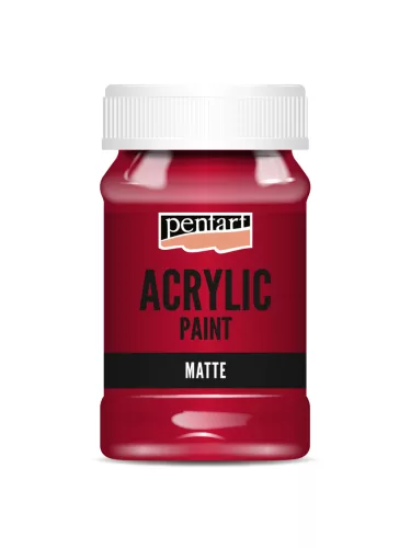 Pentart Matt akrilfesték 100 ml - Piros
