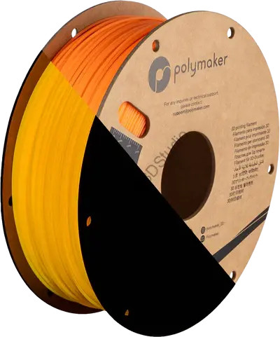 Világító Narancs - PolyMaker PolyLite PLA 1,75mm 1KG