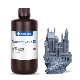   HD Szürke Anycubic Standard V2 UV 405nm Resin, fotopolimer műgyanta 1KG