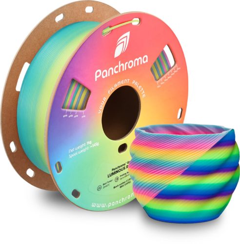 Világító szivárvány - Polymaker Panchroma PLA Gradient Luminous Rainbow 1,75 mm 1000g