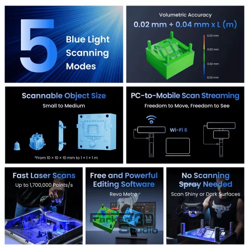 Revopoint MetroY Pro kézi 3D szkenner