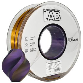   Fényes Arany - Fekete - Lila - Professional Lab Tri Color SILK PLA 1,75mm 1KG