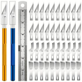 Precíziós kés készlet, 40 db tartalék pengével