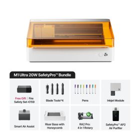   xTool M1 Ultra 20W Lézergravírozó SafetyPro Bundle (csomag)