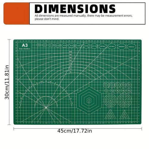 Öngyógyító vágóalátét A3 kétoldalas vastag
