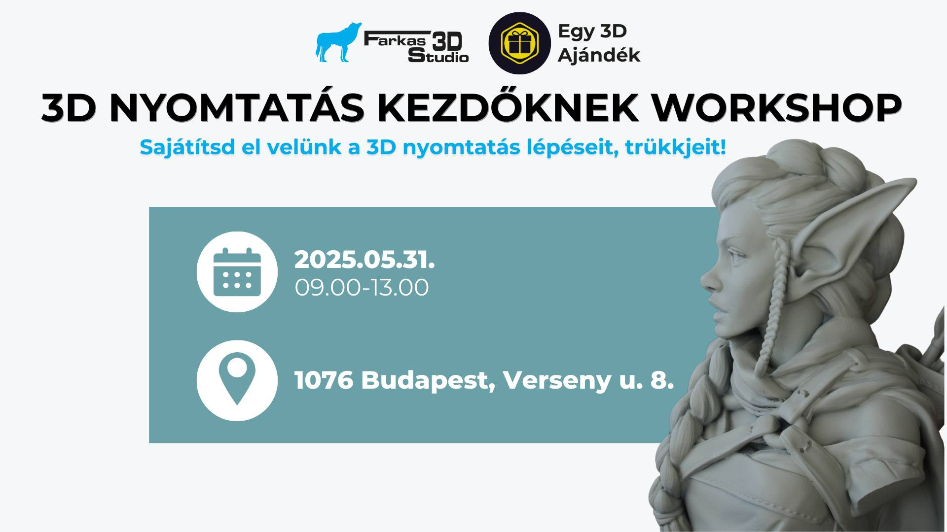 3D nyomtatás kezdőknek Workshop