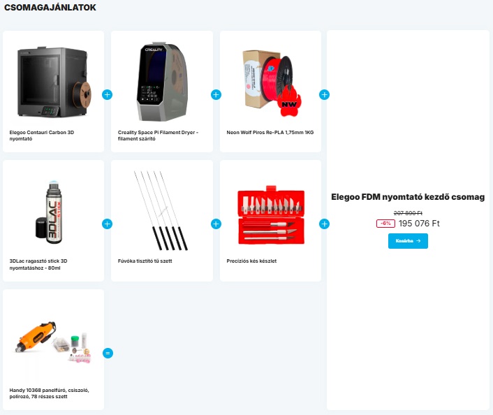 Elegoo Centauri Carbon csomagajánlat