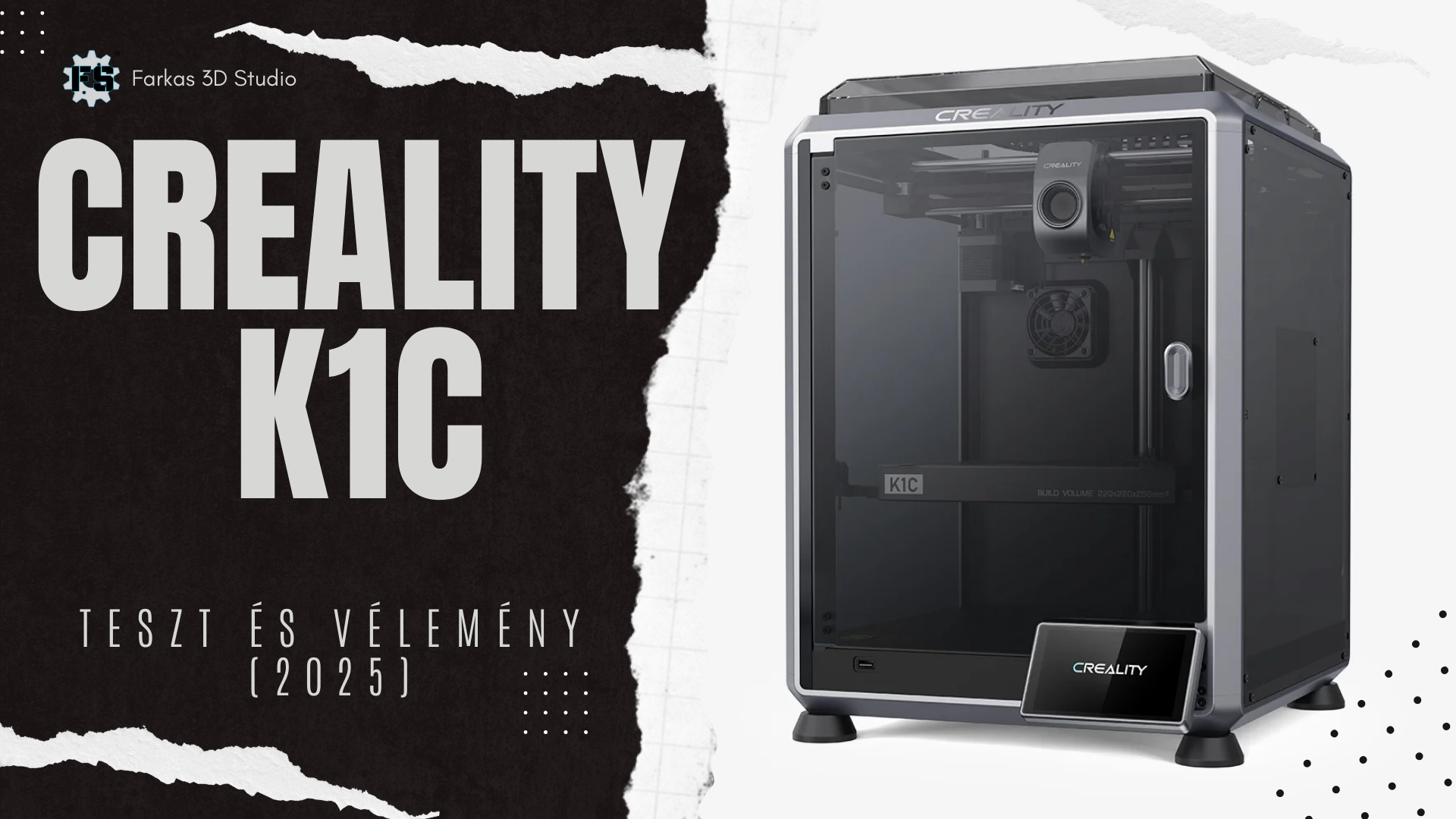 Creality K1C teszt és vélemény (2025) – Gyors, CoreXY, de nem hibátlan